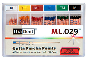 [1024220] Diadent Gutta Percha Accessory Points Pink XXF 100/box