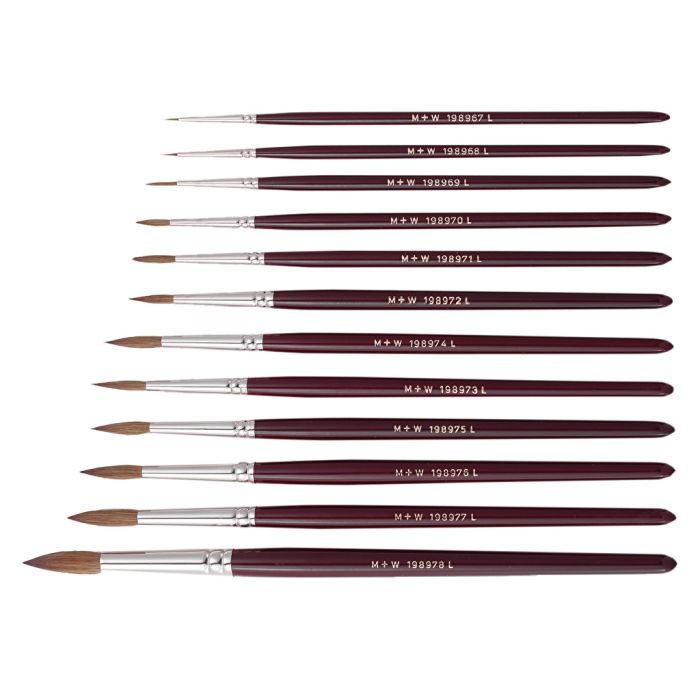 [116691] M+W Select Rotmarder-Kolinsky Brush No. 00 Pointed