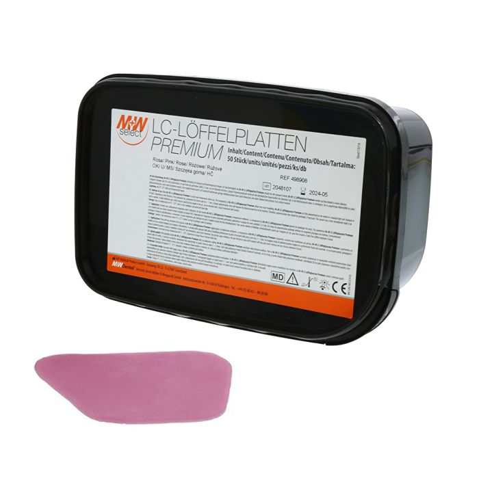[177835] M+W Select LC Premium Acrylic Tray Blanks Upper Jaw Pink 50 pcs